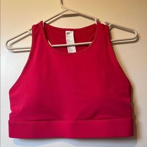 Bright Pink Fabletics Sports Bra Size Medium